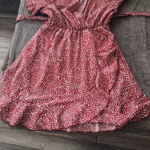 Stylish Red and White Kids Dress